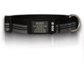 ROAD iD The Rock Solid Personalized ID Tag Dog Collar, Graphite, Black, Medium/Large