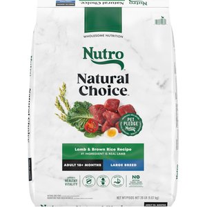 Nutro Natural Choice Lamb & Brown Rice Recipe Large Breed Dry Dog Food, 20-lb bag