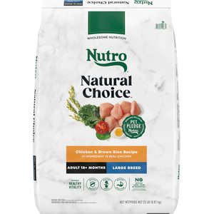 Nutro Natural Choice Chicken & Brown Rice Recipe Large Breed Dry Dog Food, 22-lb bag