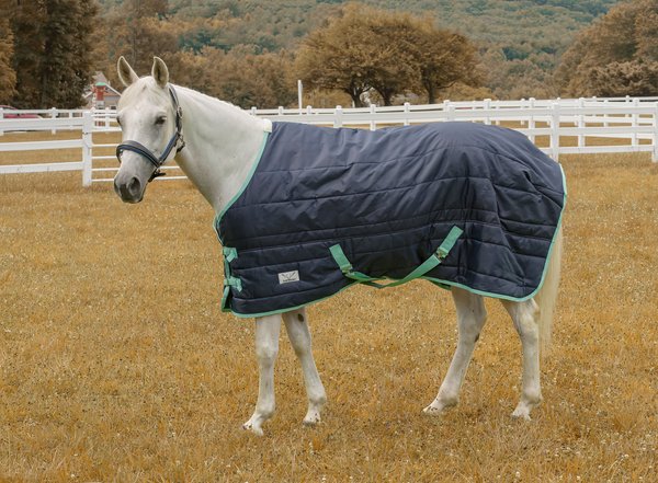 TuffRider Kozy Komfort Stable Horse Blanket, Navy, 81-in slide 1 of 2