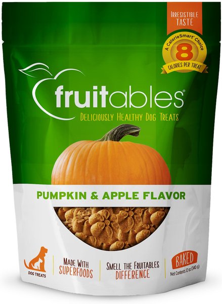 Fruitables Pumpkin & Apple Flavor Dog Treats, 12-oz bag slide 1 of 7