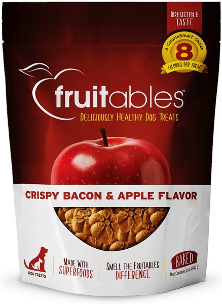 Fruitables Crispy Bacon & Apple Flavor Dog Treats, 12-oz bag slide 1 of 7