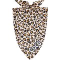 Frisco Leopard Print Personalized Dog & Cat Bandana, Medium