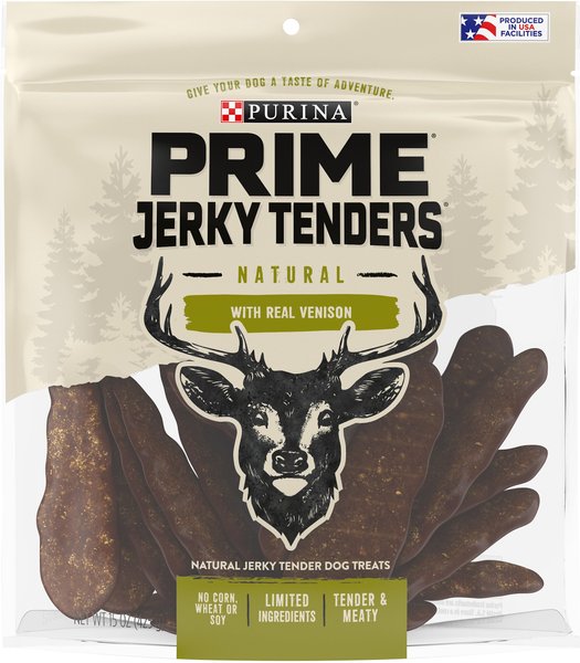 Purina Prime Jerky Tenders Real Venison Dog Treats, 15-oz pouch slide 1 of 8
