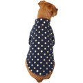 Frisco Gold Dotted Dog & Cat Jacket, Navy, Medium