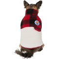Frisco Red Plaid Insulated Dog & Cat Sherpa Coat, Medium