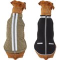 Frisco Reflective 2-in-1 Dog & Cat Fleece Coat, X-Small, Olive