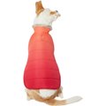 Frisco Ombre Dog & Cat Puffer Coat, Sunset Orange, Medium