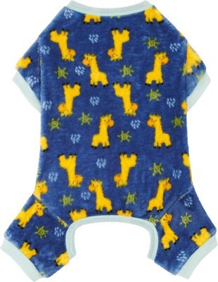 Frisco Dog & Cat Cozy Plush Fleece PJs, Giraffes, slide 1 of 1