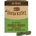 Merrick Fresh Kisses Double-Brush Coconut + Botanical Oils Infused Small Dental Dog Treats, 48 count