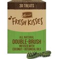 Merrick Fresh Kisses Double-Brush Coconut + Botanical Oils Infused Medium Dental Dog Treats, 30 count
