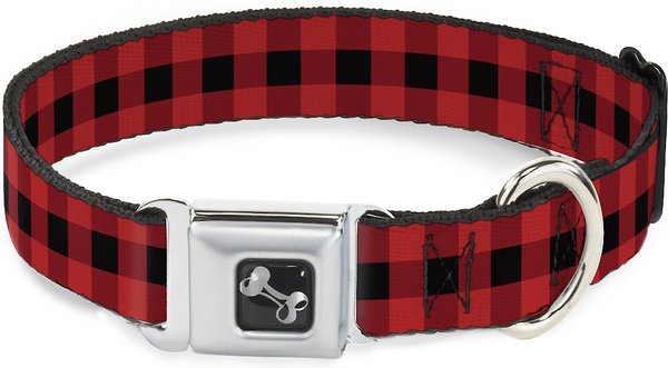 Buckle-Down Bone Buffalo Polyester Dog Collar, Medium Wide: 16 to 23-in neck, 1.5-in wide slide 1 of 9