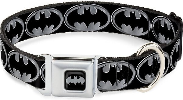 Buckle-Down Batman Shield Polyester Dog Collar, Small: 9.5 to 13-in neck, 1-in wide slide 1 of 9