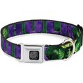 Buckle-Down Marvel Hulk Face Polyester Dog Collar, Large Wide: 20 to 31-in neck, 1.5-in wide