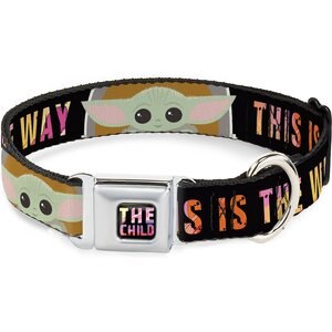 Buckle-Down Star Wars the Child Chibi Pod Pose Polyester Dog Collar, Large Wide: 20 to 31-in neck, 1.5-in wide
