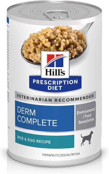Hill's Prescription Diet Derm Complete Original Flavor Wet Dog Food, 13-oz, case of 12 slide 1 of 9