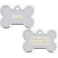 Quick-Tag Personalized Dog & Cat ID Tag, Silver