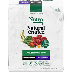 Nutro Natural Choice Small Bites Adult Lamb & Brown Rice Recipe Dry Dog Food, 12-lb bag