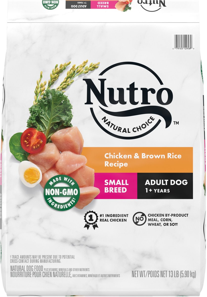 Nutro Natural Choice Small Breed Adult Dry Dog Food, Chicken & Brown Rice Recipe Dog Kibble