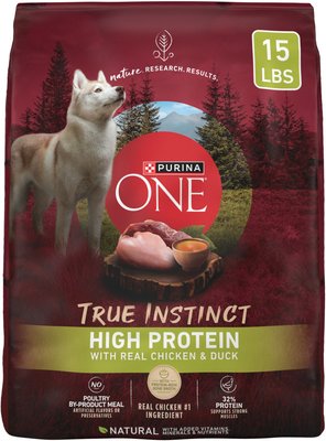 Purina ONE True Instinct Chicken & Duck High Protein Dry Dog Food, slide 1 of 1