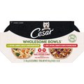 Cesar Wholesome Bowls Chicken, Carrots, Barley, Green Beans & Beef, Chicken, Carrots, Potatoes Variety Pack Wet Dog Food, 3-oz tray, case of 12, 3-oz tray, case of 12