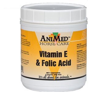 AniMed Vitamin E + Folic Acid Horse Supplement, 2-lb tub