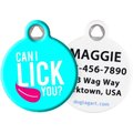 Dog Tag Art Can I Lick You? Personalized Dog ID Tag, Small