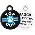 Dog Tag Art Top Dog Personalized Dog ID Tag, Small