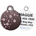 Dog Tag Art Asian Cherry Blossom Personalized Dog & Cat ID Tag, Small