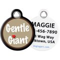 Dog Tag Art Gentle Giant Personalized Dog & Cat ID Tag, Large