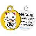 Dog Tag Art Maneki Neko Cat Personalized Dog & Cat ID Tag, Small