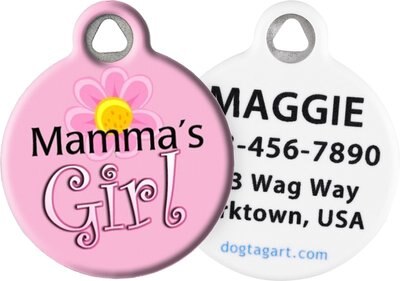 Dog Tag Art Mama's Girl Personalized Dog & Cat ID Tag, slide 1 of 1
