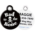 Dog Tag Art Bad to the Bone Personalized Dog & Cat ID Tag, Large