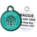 Dog Tag Art Adventure Badge Personalized Dog & Cat ID Tag, Large
