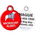 Dog Tag Art Microchip Alert Personalized Dog & Cat ID Tag, Large