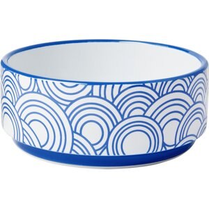 Frisco Blue Oriental Non-skid Ceramic Dog & Cat Bowl, 1.5 Cups