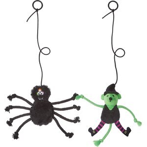 Frisco Witch & Spider Bouncy Cat Toy with Catnip, 2 count