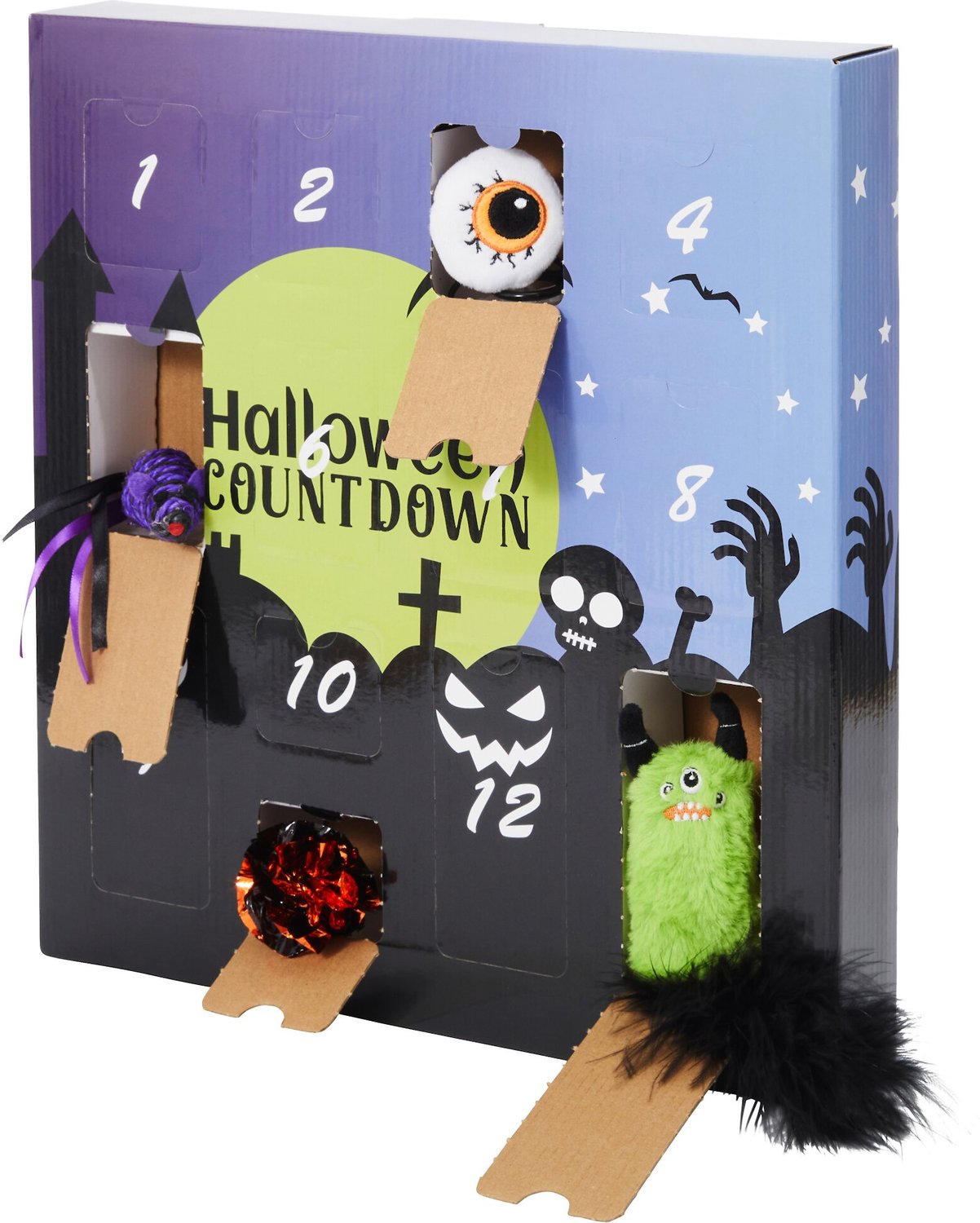 FRISCO Halloween 13 Day Advent Calendar with Toys for Cats