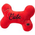 Frisco Wicked Cute Bone Reversible Plush Squeaky Dog Toy