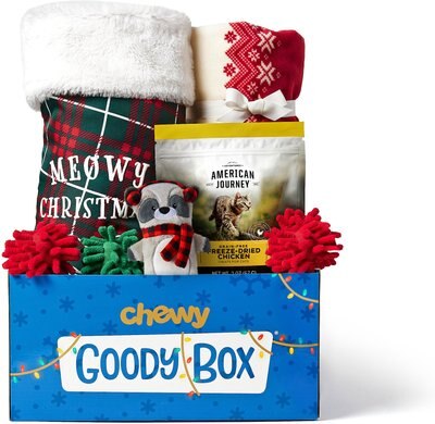 Goody Box Holiday Cat Toys, Treats, Blanket & Stocking, slide 1 of 1