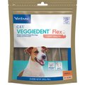 Virbac C.E.T VeggieDent Flex + Joint Health Small Breed Tartar Control Dog Dental Treats, 30 count