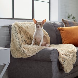 Frisco Eyelash Cat & Dog Blanket, Small, Sand
