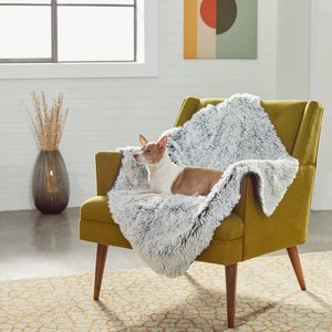 Frisco Eyelash Cat & Dog Blanket, Small, Silver