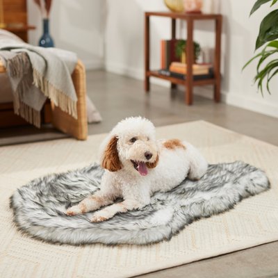Frisco Faux Fur Orthopedic Pelt Pillow Dog Bed w/Removable Cover, slide 1 of 1