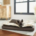 Frisco Faux Fur Orthopedic Pillowtop Dog Bed w/Removable Cover