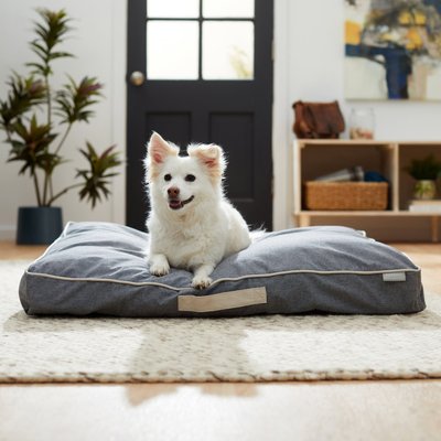 Frisco Chambray Pillow Dog Bed w/Removable Cover, slide 1 of 1