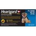 Heartgard Plus Chew for Dogs, up to 25 lbs, (Blue Box), 1 Chew (1-mo. supply)
