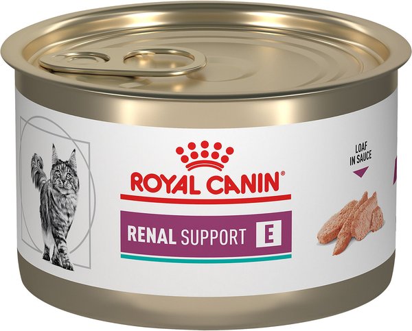 Royal Canin Veterinary Diet Adult Renal Support E Loaf in Sauce Canned Cat Food, 5.1-oz, case of 24 slide 1 of 7