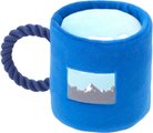 Frisco Camping Mug Plush with Rope Squeaky Dog Toy