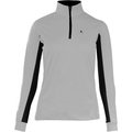 Horze Equestrian Women's Trista Long Sleeved Technical Sun Shirt, Grey & Black, 6